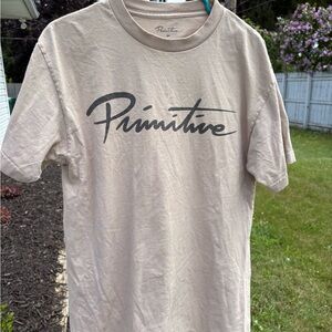 Primitive Tan Short Sleeve Tee size Med